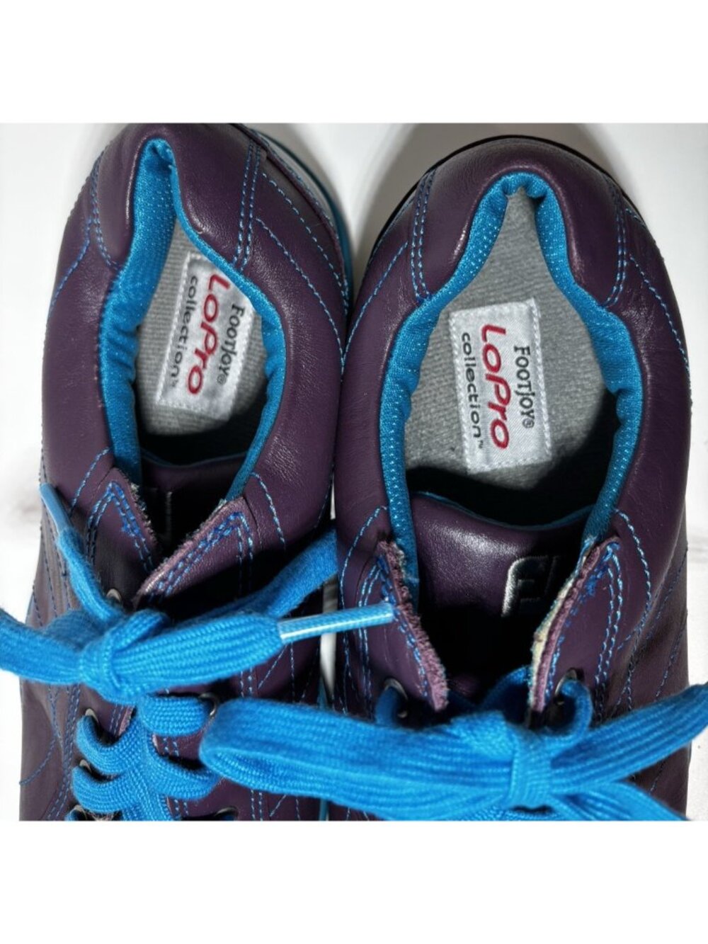 FootJoy LoPro Spikeless Womens Golf Shoes Purple and Teal size 8.5 - Picture 3 of 7